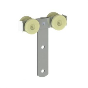 ruleta doble de Ø31x27 con rodillos de nylon